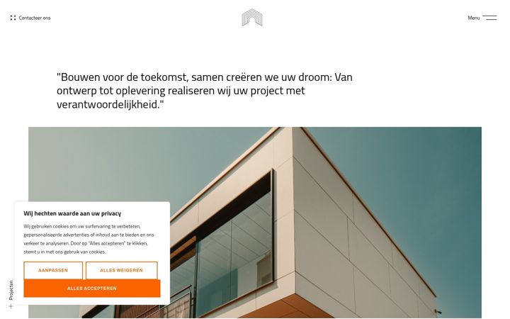 Screenshot of aw-construct.be