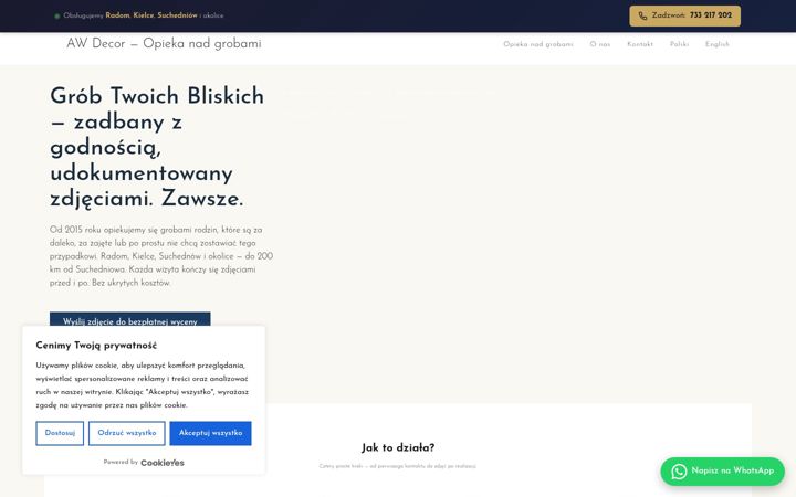 Screenshot of aw-decor.com.pl