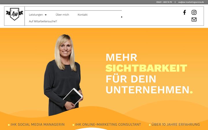 Screenshot of aw-marketingservice.de