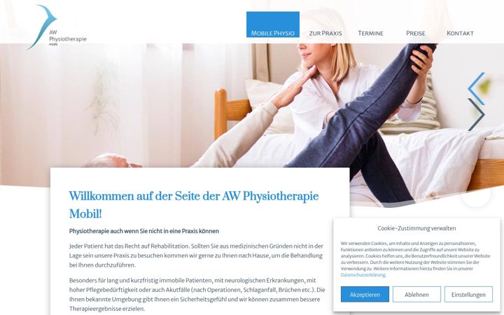 Screenshot of aw-physio-mobil.de