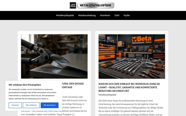 Screenshot of aw-technik.at