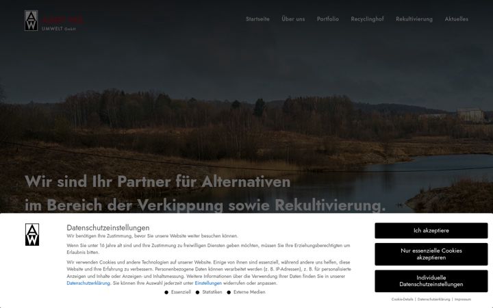 Screenshot of aw-umwelt.de