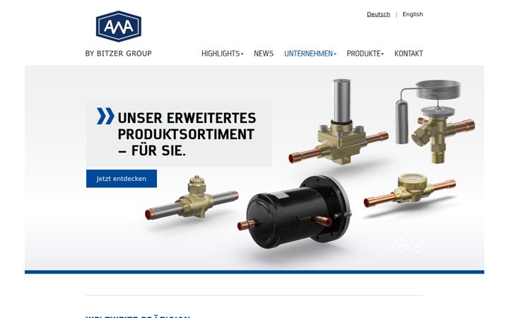 Ekrano kopija awa-armaturenwerk.de