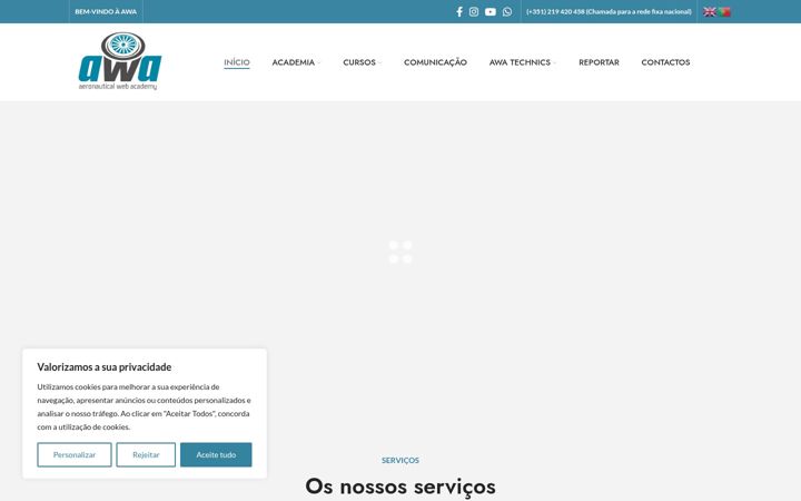 Screenshot of awa.pt