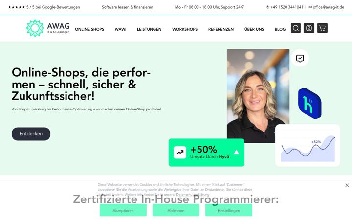 Screenshot of awag-it.de