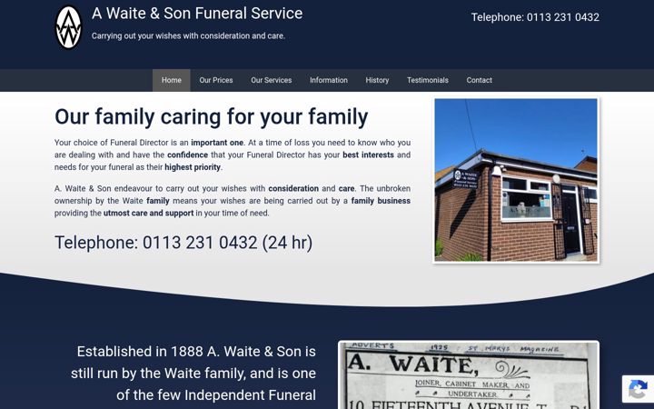 Screenshot of awaite.co.uk
