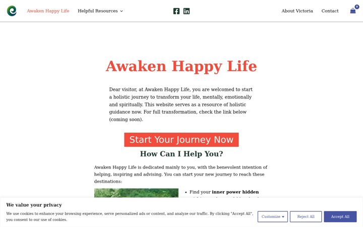 Snimka zaslona za awakenhappylife.ie