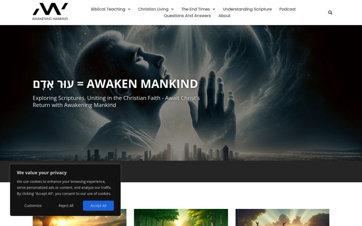 Screenshot of awakeningmankind.com