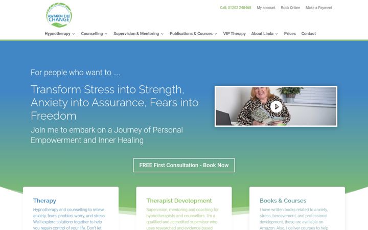 Screenshot of awakenthechange.com