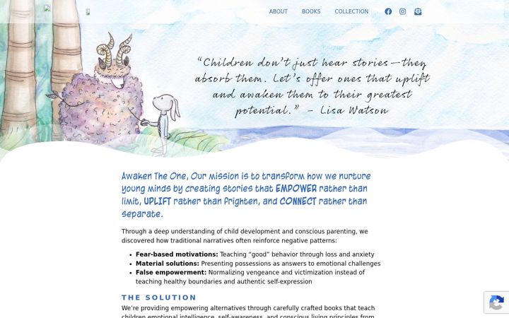 Screenshot of awakentheone.org
