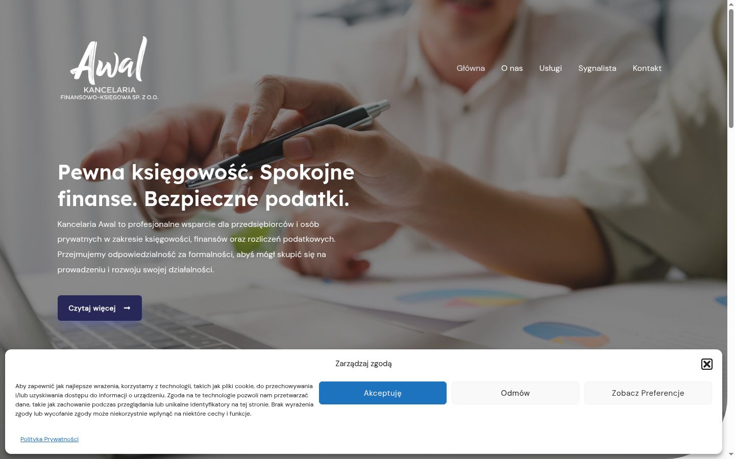 Screenshot tal-banner tal-kunsens muri qabel kwalunkwe interazzjoni