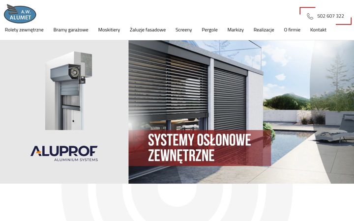 Screenshot of awalumet.pl