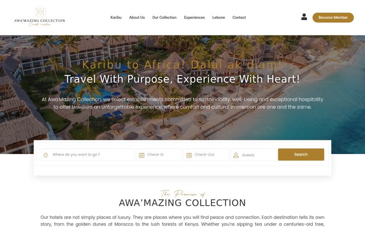Screenshot of awamazingcollection.com