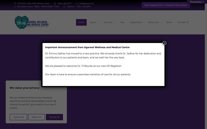 Screenshot of awamc.ie