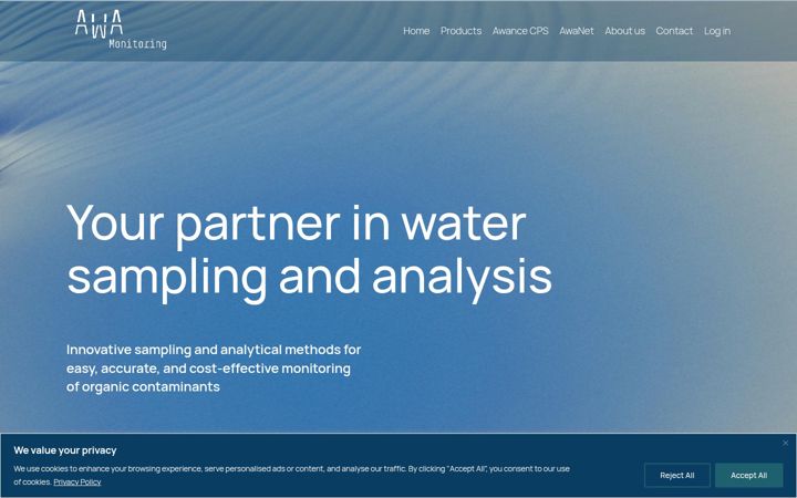 Screenshot of awamonitoring.com