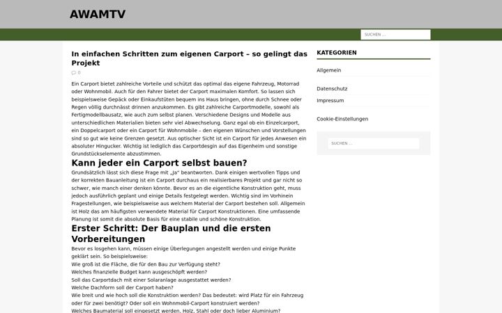 Screenshot of awamtv.com