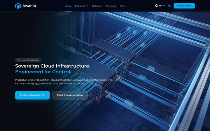 Screenshot of awan.io