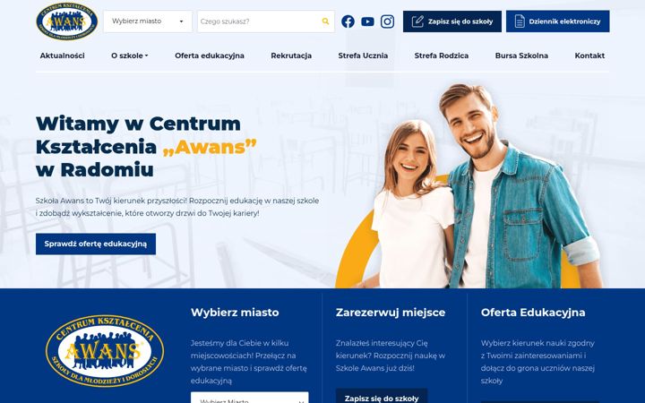 Screenshot of awans-radom.pl
