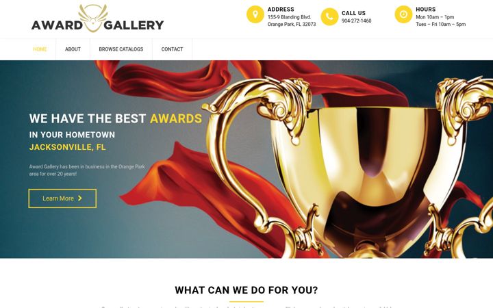 Screenshot of awardgallery.net