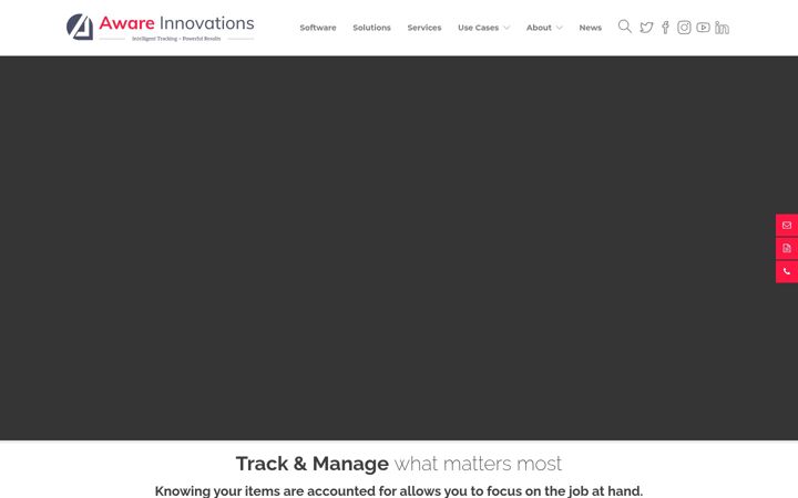 Screenshot of awareinnovations.com