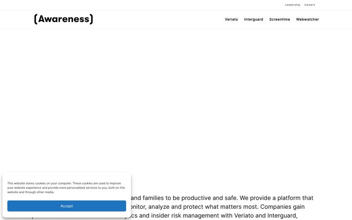 Screenshot of awarenesstech.com
