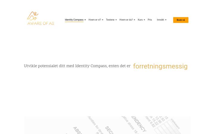 Screenshot of awareof.no