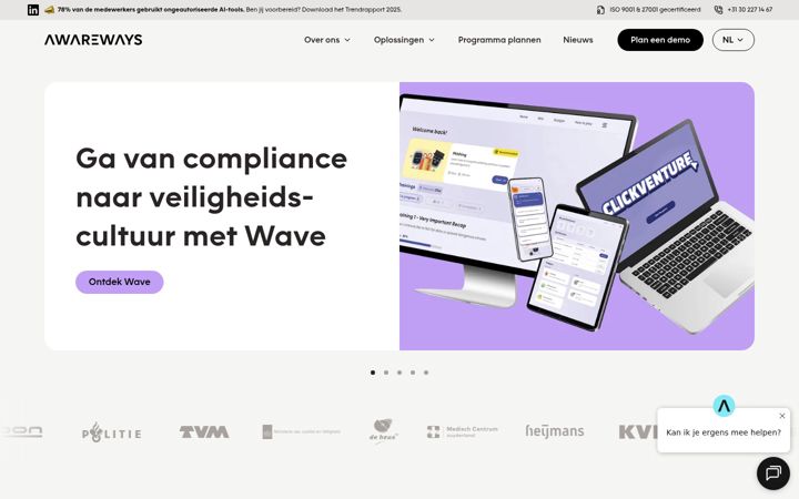 Screenshot of awareways.com