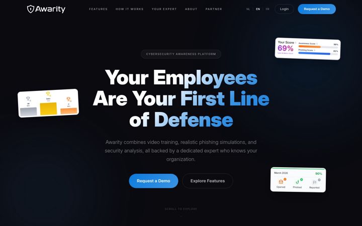 Screenshot of awarity.be