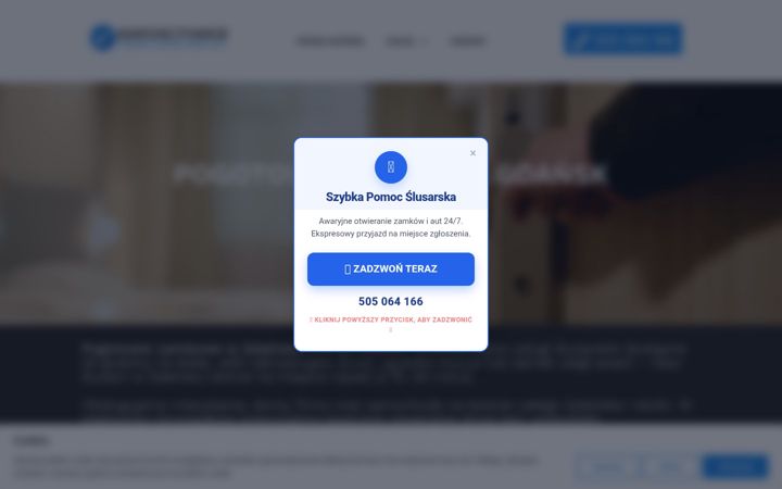 Screenshot of awaryjne-otwarcie.pl