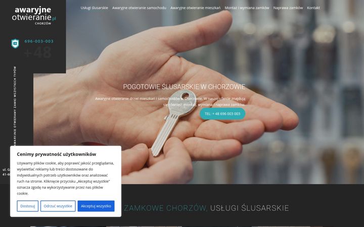 Screenshot of awaryjne-otwieranie-chorzow.pl