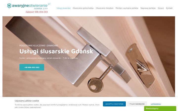 Screenshot of awaryjne-otwieranie-gdansk-24h.pl