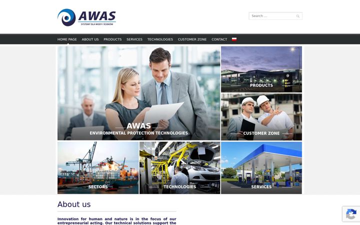 Screenshot of awas.pl
