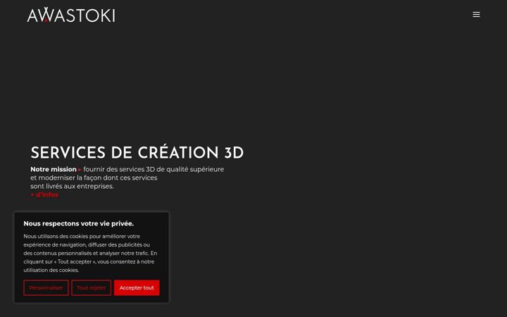 Screenshot of awastoki.com