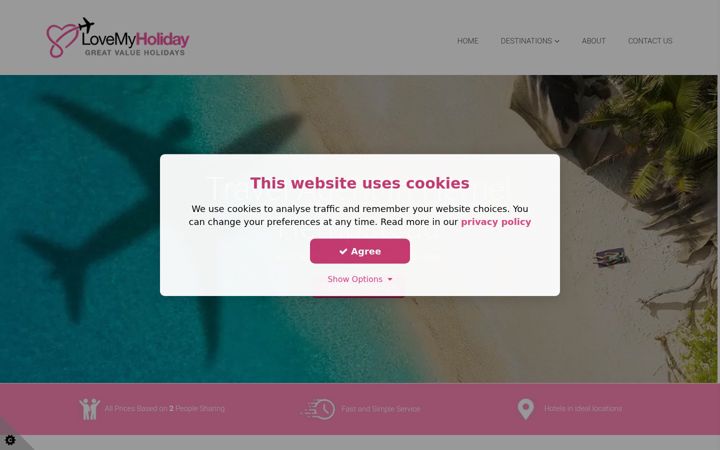 Screenshot of away-breaks.com