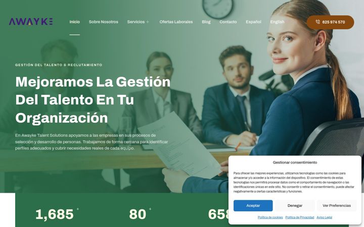 Screenshot of awayketalentsolutions.es
