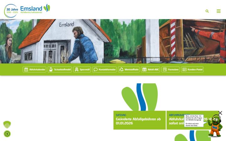 Screenshot of awb-emsland.de