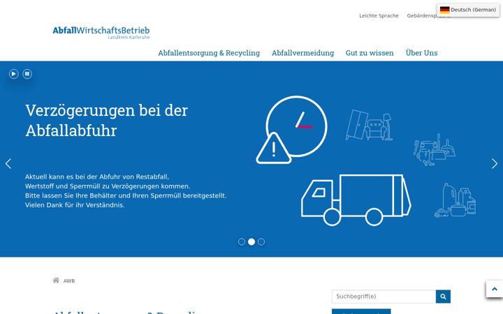 Ekrano kopija awb-landkreis-karlsruhe.de