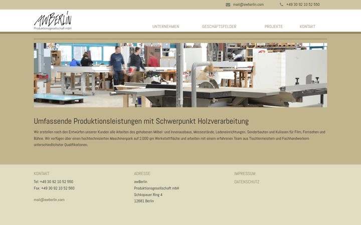 Screenshot of awberlin.com