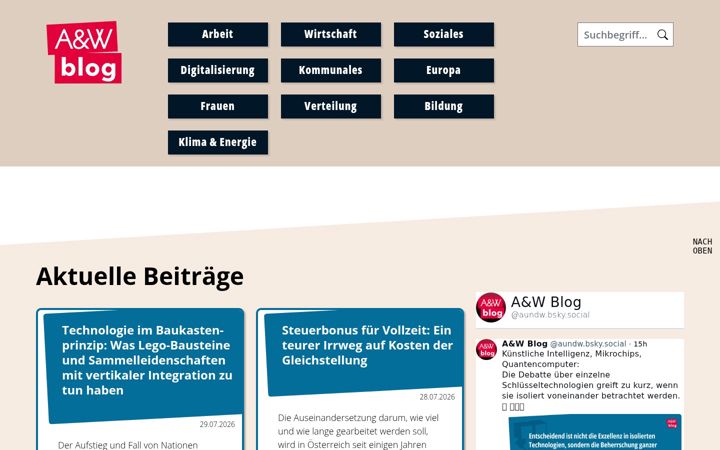 Screenshot of awblog.at