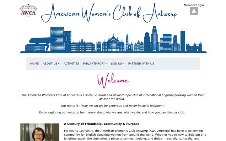 Screenshot of awcantwerp.org