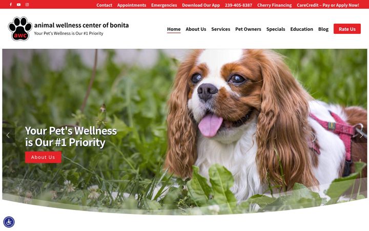 Screenshot of awcbvet.com