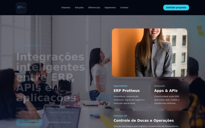 Screenshot of awconsultoria.com.br