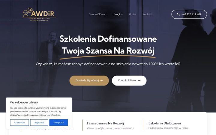 Screenshot of awdir.pl