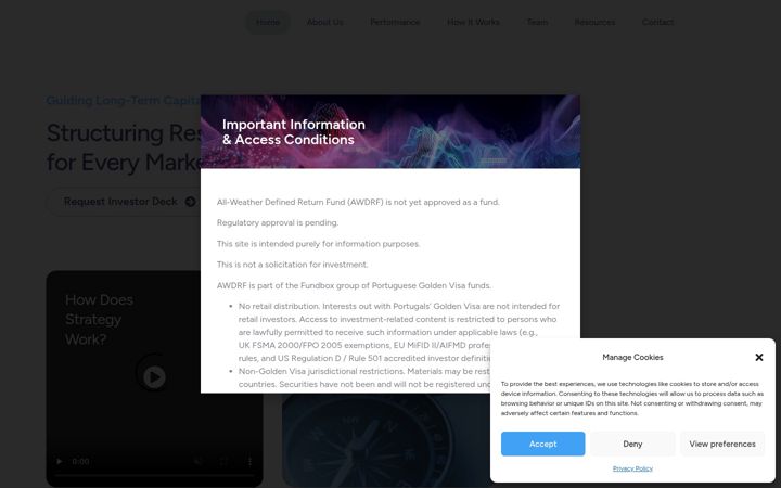 Screenshot of awdrf.com