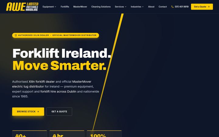 Screenshot of awe.ie