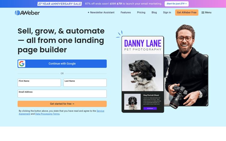 Screenshot of aweb.page