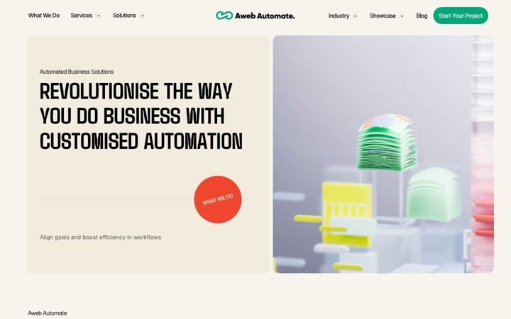 Screenshot of awebautomate.com