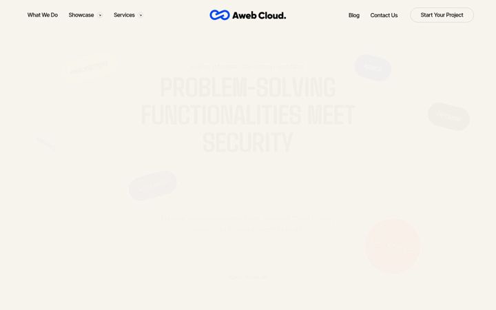 Screenshot of awebcloud.app