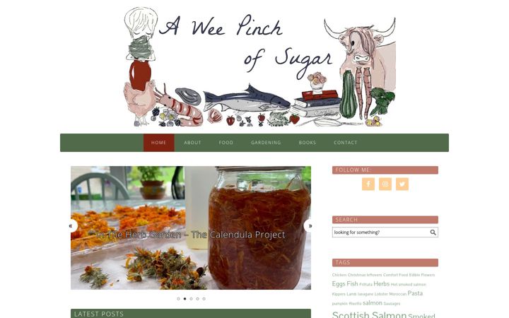 Screenshot of aweepinchofsugar.co.uk