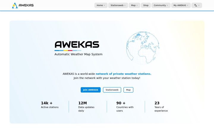Screenshot of awekas.at